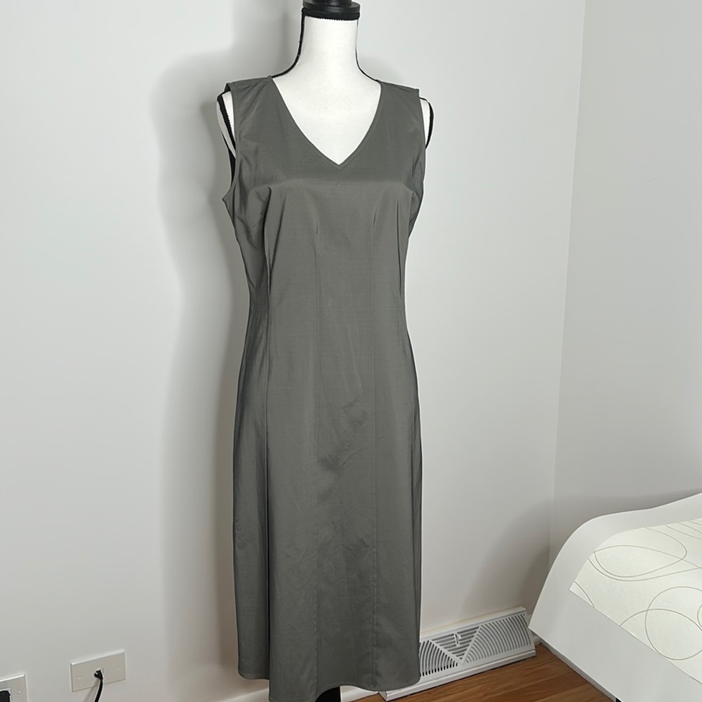 Max Studio Structured Midi Dress, Gray, 8